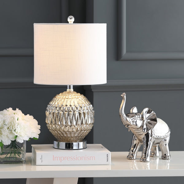 Safavieh 20.5" Glass/Metal LED Table Lamp