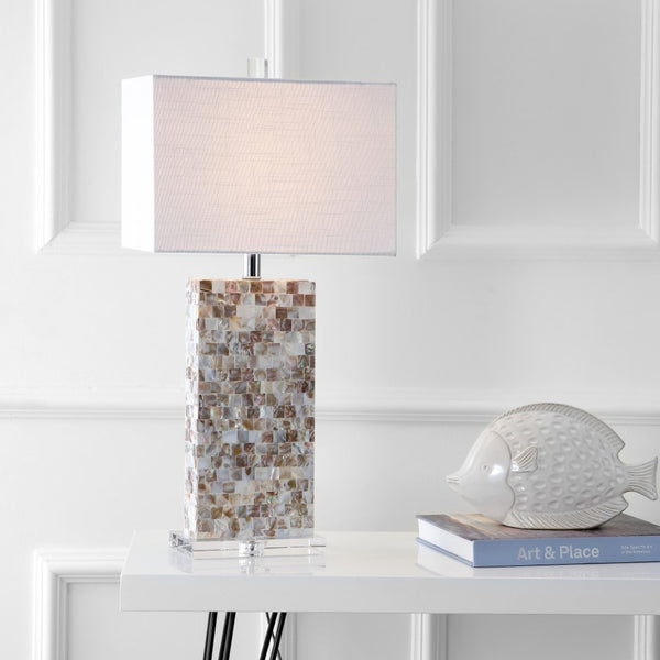 Bailey 29" Seashell and Crystal LED Table Lamp