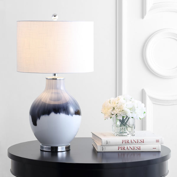 Selah 27" Glass/Metal LED Table Lamp