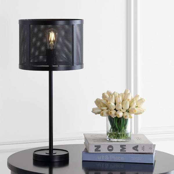 Dyberg 25" Minimalist Metal LED Table Lamp