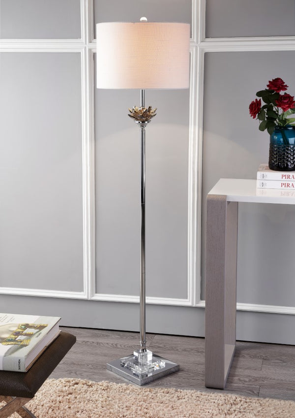 Lottie 59" Crystal / Metal LED Floor Lamp