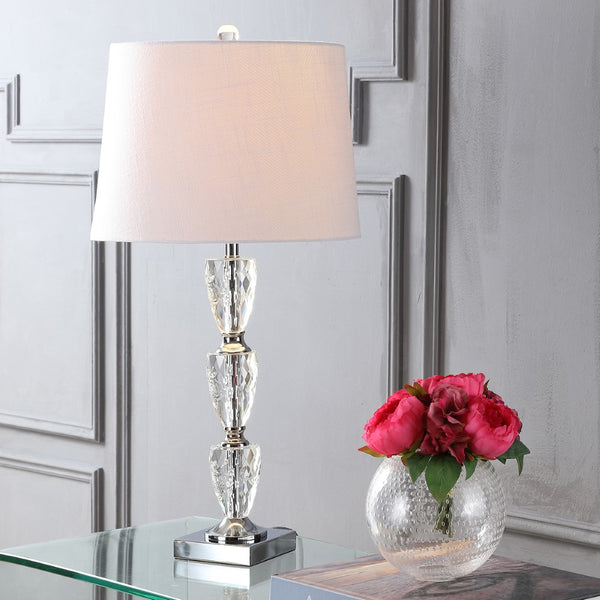 Victoria 28" Crystal LED Table Lamp