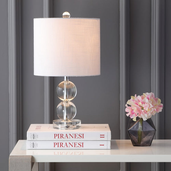 Chloe 17.5" Crystal LED Table Lamp