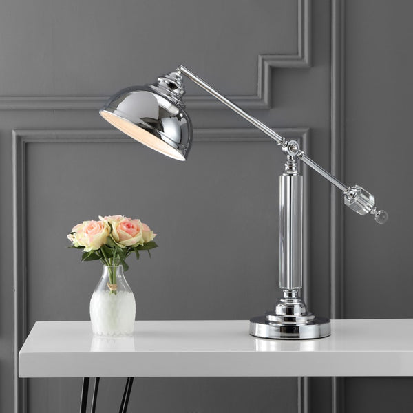 Enzo 22" Metal and Crystal LED Task Lamp