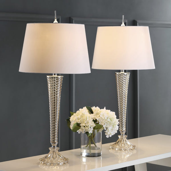 Feliza 32" Glass LED Table Lamp, Set of 2