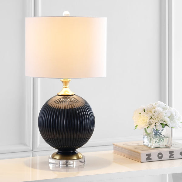 Dylan 26.5" Glass/Crystal LED Table Lamp