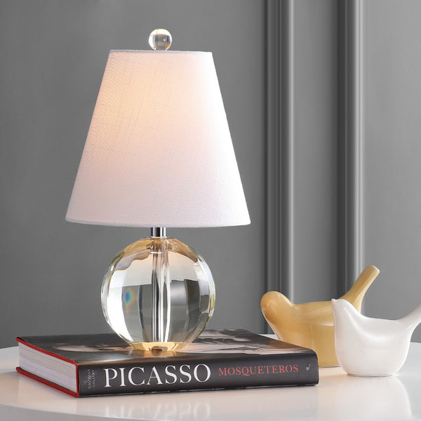 Perry 16" Crystal Ball/Metal LED Table Lamp