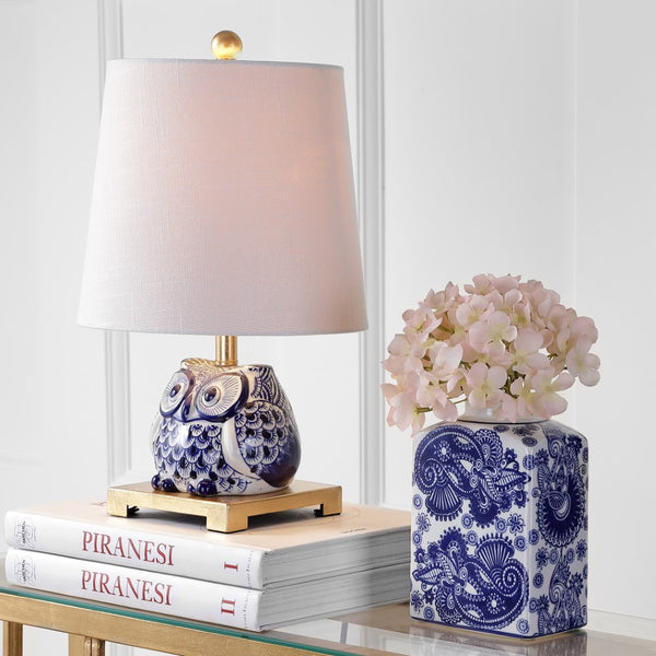 Justina 16" Ceramic Mini LED Table Lamp