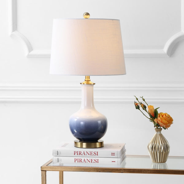 Chi 25" Ceramic/Brass LED Table Lamp