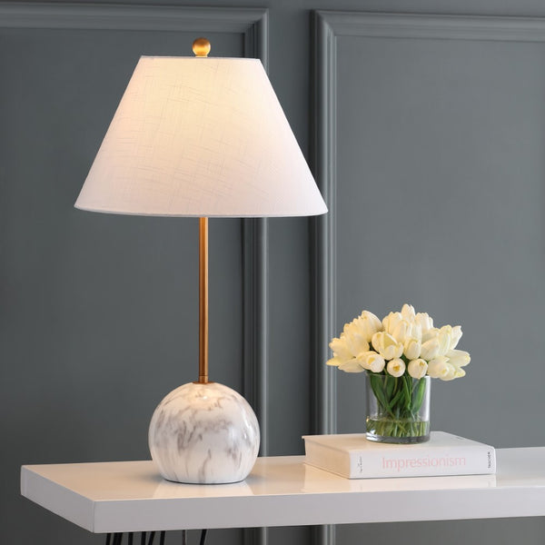 Owen 29" Minimalist Resin/Metal LED Table Lamp