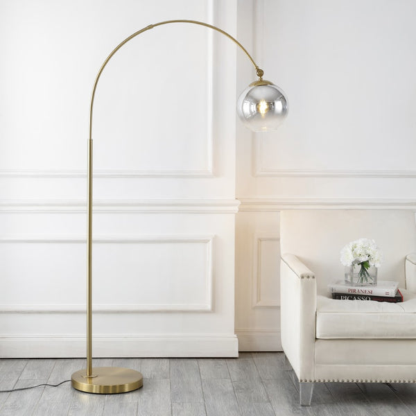 Possini Arc 71" Coastal Vintage Iron LED Floor Lamp