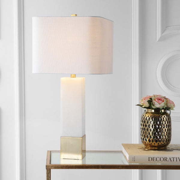 Regina 29" Metal/Marble LED Table Lamp