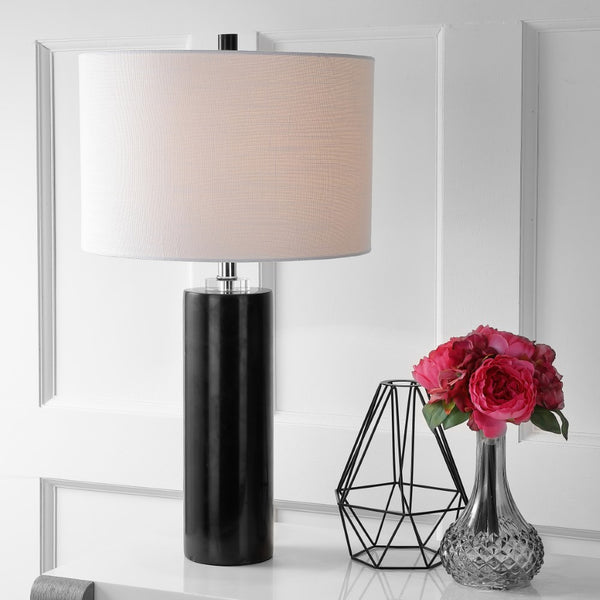 Cand 27" Marble/Crystal LED Table Lamp