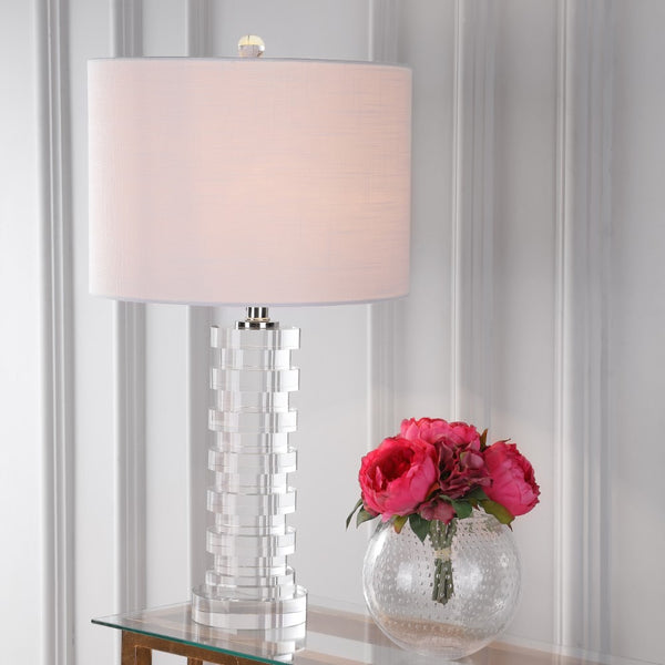 Rustic 25" Crystal LED Table Lamp