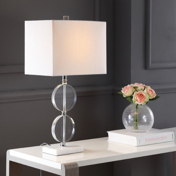 Mitzi 26" Crystal/Marble LED Table Lamp