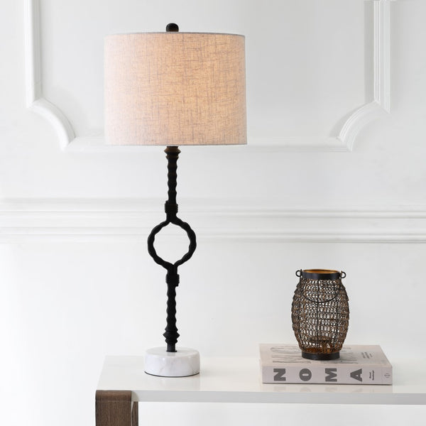 Arteriors 32.5" Metal/Marble LED Table Lamp