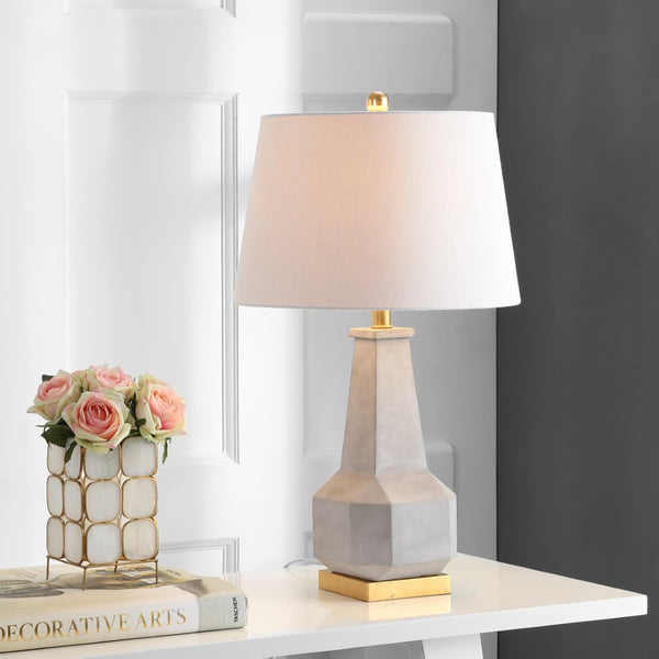 Clarendon 26.5" Cement LED Table Lamp