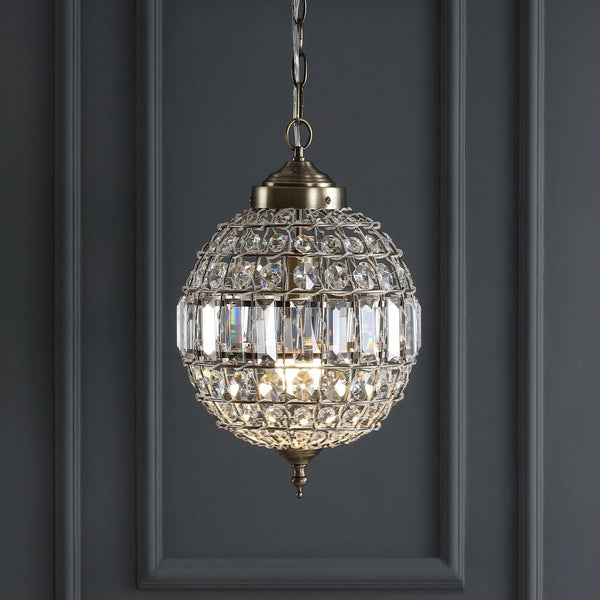 Eichholtz Crystal/Metal LED Chandelier Pendant