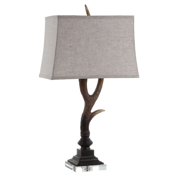 Luka 29.5" Rustic Resin/Crystal LED Table Lamp