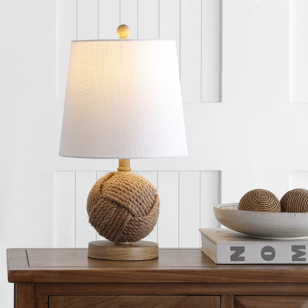 Pendri 18" Rope Ball LED Table Lamp