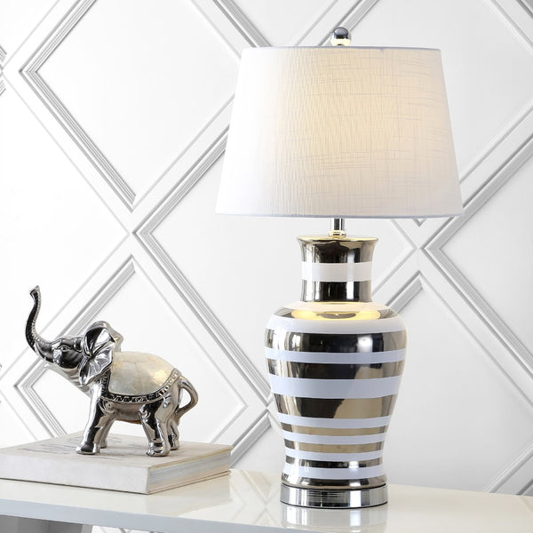 East 28.75" Ceramic/Iron Classic Modern LED Table Lamp