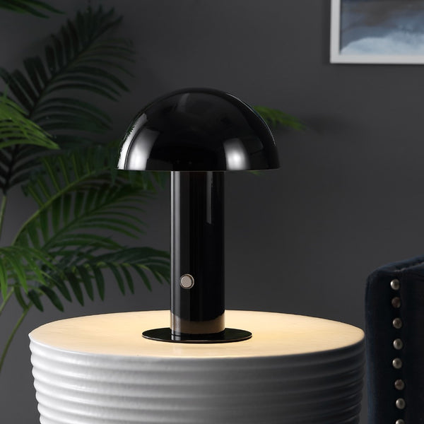 Loviver Contemporary Bohemian Rechargeable/Cordless Iron Integrated LED Mushroom Table Lamp