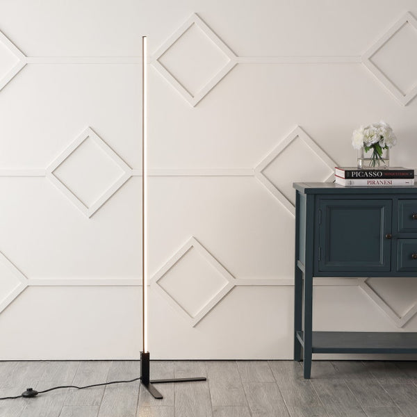 Coat 60.5" Modern Contemporary Aluminum/Iron Integrated LED Post Floor Lamp