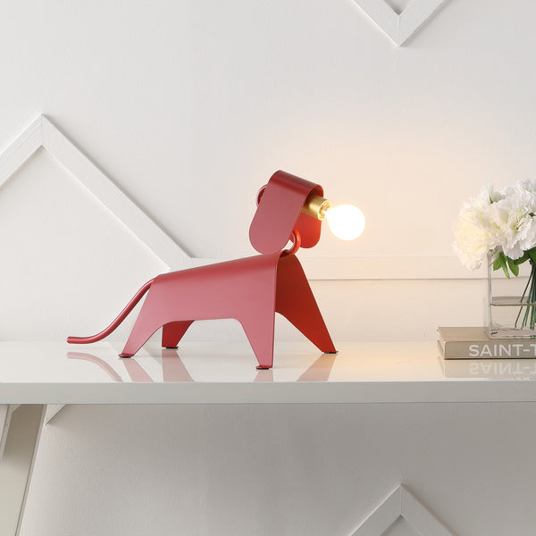 Super 10" Modern Industrial Iron Canine LED Kids' Lamp