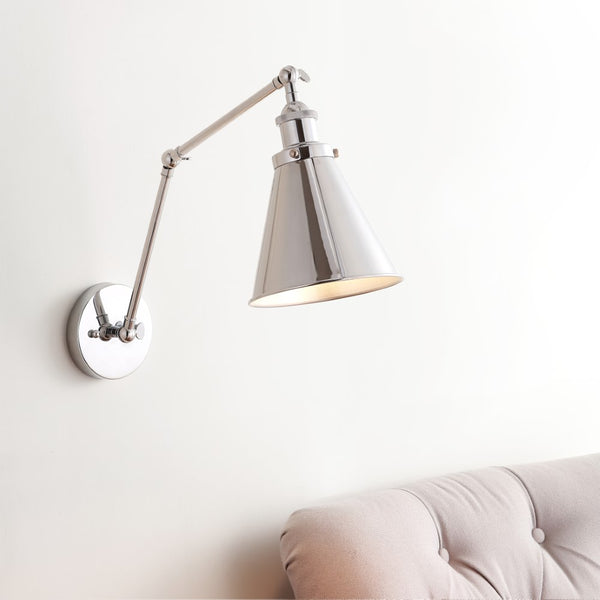 Aidan 7" Adjustable Arm Metal LED Wall Sconce