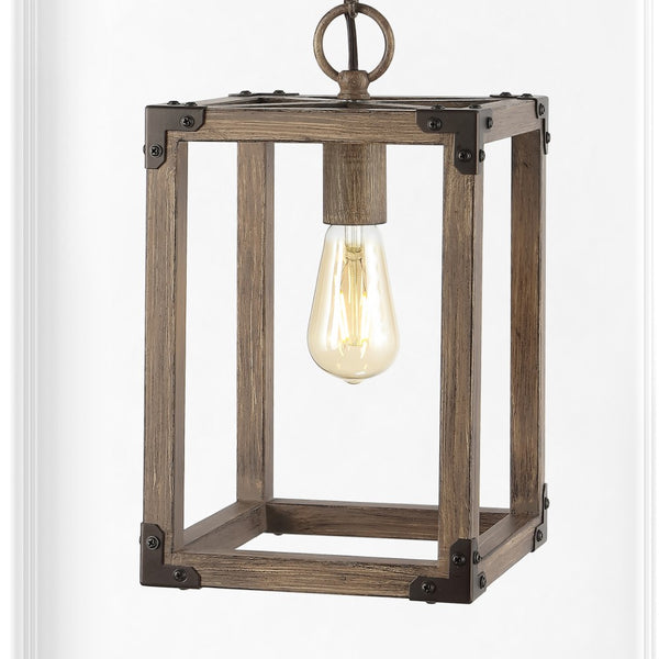 Wayfair 11.5" 2-Light Iron Rustic Farmhouse LED Flush Mount