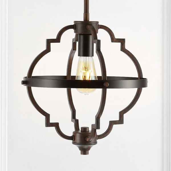 Cesicia 12.5" Adjustable Iron Rustic Industrial LED Pendant