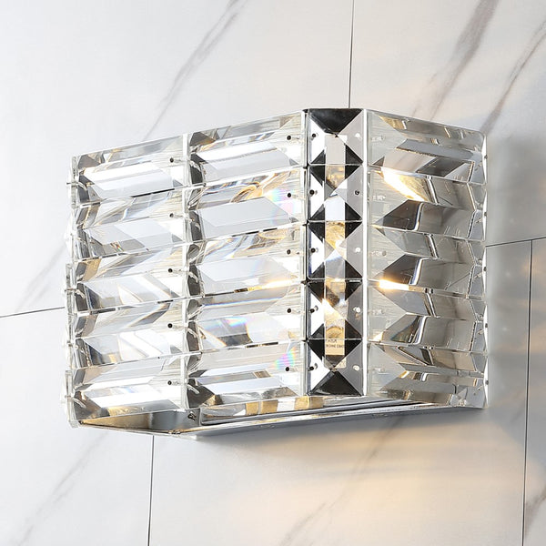 Z-Lite Iron/Crystal Glam Modern LED Vanity Light