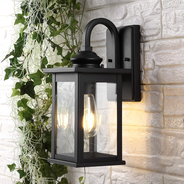 Globe 5.9" Iron/Glass Traditional Modern Lantern LED Outdoor Lantern