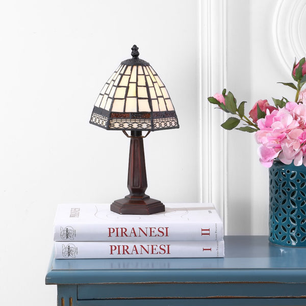 Bronze Tiffany-Style 12" LED Table Lamp