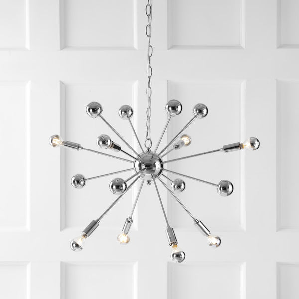 Robert 8-Light 22.5" Metal Sputnik-Style LED Chandelier