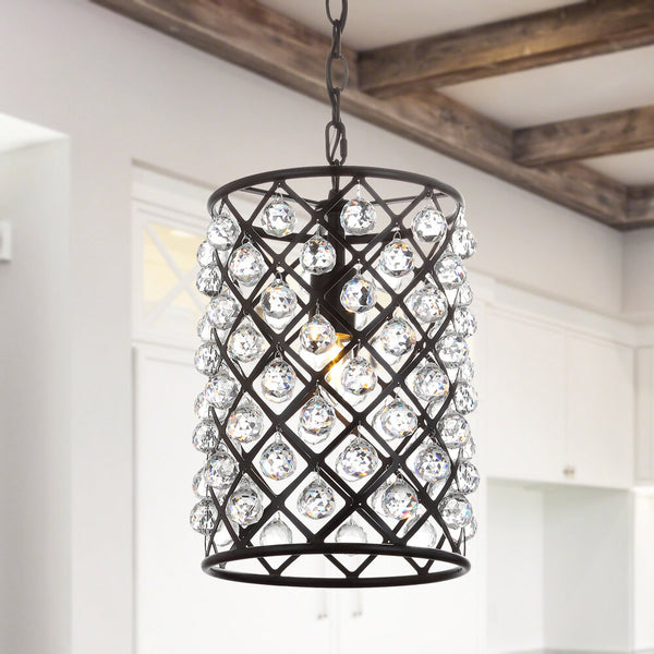 Varaluz Crystal/Metal LED Pendant