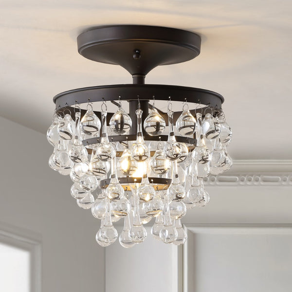 Marc Metal/Crystal LED Flush Mount