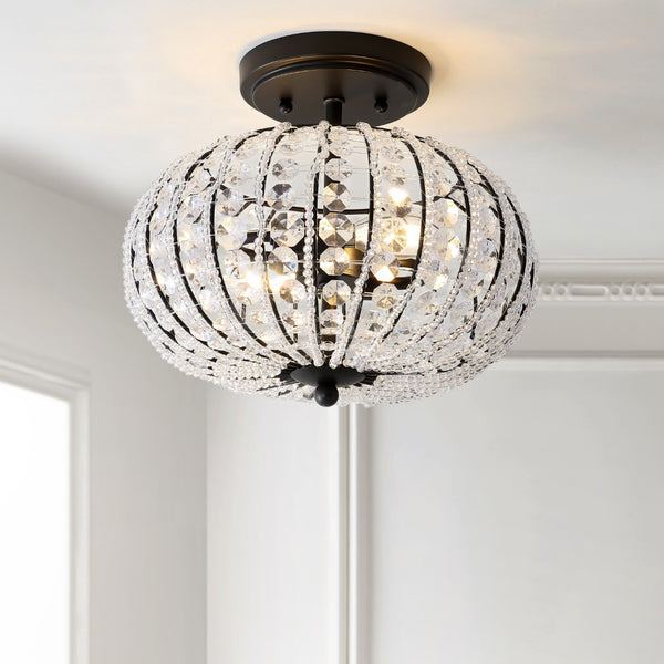 Billie 11.7" Metal /Acrylic LED Semi-Flush Mount