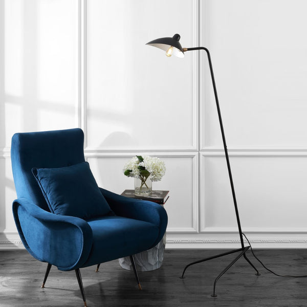 threshold 62" Iron Retro Minimalist LED Floor Lamp