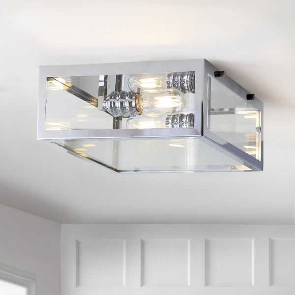 Sea Metal/Glass LED Flush Mount