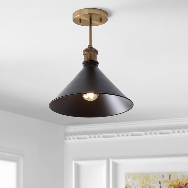 Revel 11" Metal LED Semi-Flush Mount