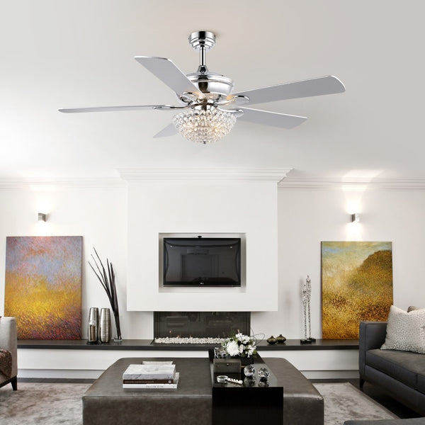 Bansa 52" Traditional Transitional Iron LED CEILING FAN