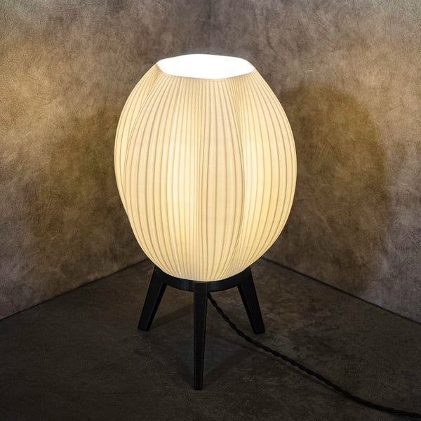 Asian Modern Contemporary Plant-Based PLA 3D Printed Dimmable LED Table Lamp