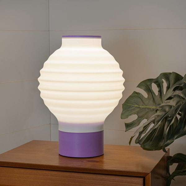 Tenby Lantern Vintage Traditional Plant-Based PLA 3D Printed Dimmable LED Table Lamp