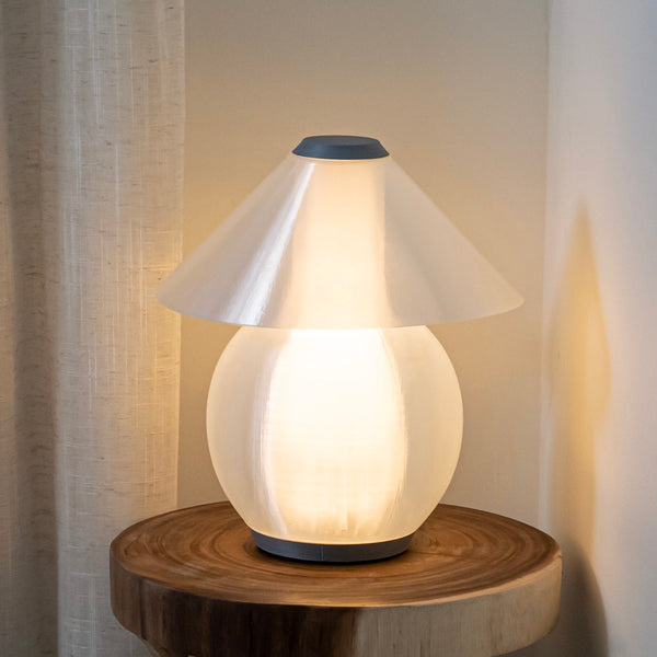 Alita 13" Modern Contemporary Plant-Based PLA 3D Printed Dimmable LED Table Lamp