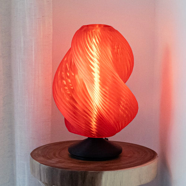 Ablaze 13.5" Mid-Century Coastal Plant-Based PLA 3D Printed Dimmable LED Table Lamp